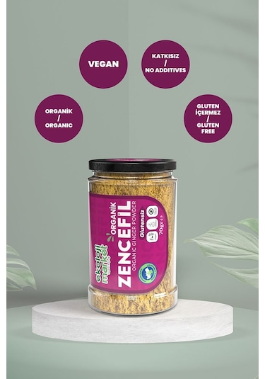 Ekoloji Market Organik Glutensiz Zencefil 70 G