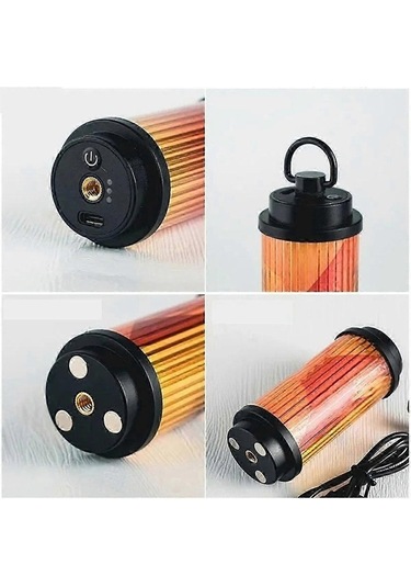 Bloomnest Usb Şarjlı Kamp Lambası, Güçlü Mini Led Fener, Açık Hava Kamp Işığı, Su Geçirmez Kamp Malzemeleri A G1259 Newway Asorti Asorti Çok Renkli