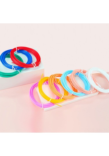 Ximistore9 10 Renkli Rastgele Pcl 3d Kalem İçin Düşük Sıcaklıklı Tüpler - 1.75mm, Çocuklar İçin Güvenli, Tıkanmaz Ve Biyodegradable 5m/adet