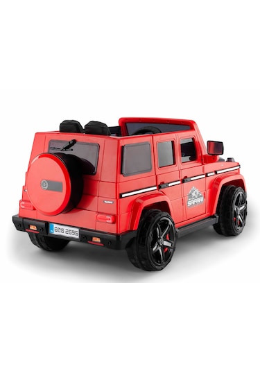 Baby2go 2695 Safari Akülü Araba 12 Volt / Kırmızı Kırmızı