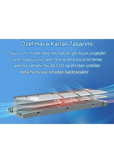 Ssd Soğutucu 2280 M.2 Nvme Soğutucu Aleminyum Pc Ps5/coldfish