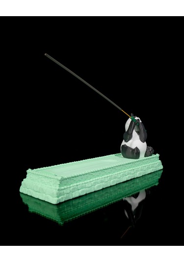 Flütçü Panda Tütsülük 30x13x9 Cm