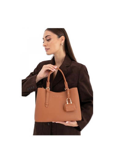 Sisley Sly 296 22x30x12 Kol Sı Taba Kadın Çanta Taba