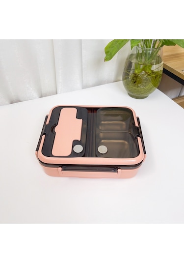 Lichen 3 Bölmeli Sızdırmaz Öğle Yemeği Kabı, Çocuklar/yetişkinler