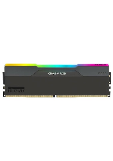 Klevv KD5AGUA80-72B340G Cras V RGB 32GB (2x16GB) 7200MHz CL34 INTEL XMP 3.0 – AMD EXPO DDR5 Heatsink Obsidian Black Ram