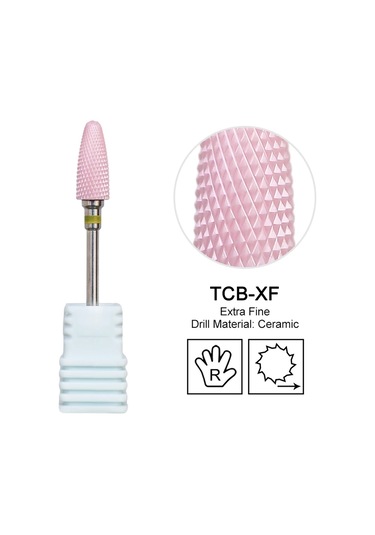 Seramik Freze Kesici Alev Karbür Tırnak Matkap Uçları Pembe Jel Sökücü Elektrikli Makine Matkaplar Parlatma Soyma Çivi Sanat Araçları Açık Gri