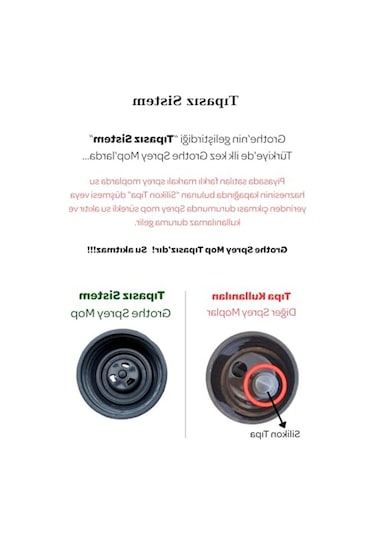 Sprey Mop, 700 Cc Su Hazneli Ve Mikrofiber Bez İle Etkili Temizlik Açık Bej