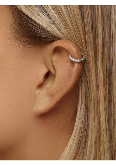 Zoloto Russkih 925 Ayar Gümüşte Tek Kulak Küpe Klik Ses Çıkaran 8 Mm 71923107 Diğer