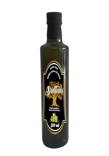 Sultan Soguk Sıkım Natürel Sızma Zeytinyağı Cam 500 ML