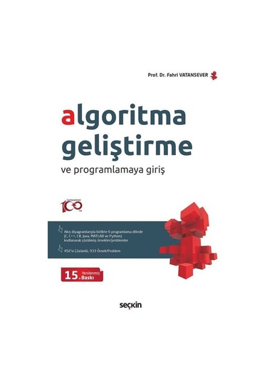 Algoritma Geliştirme Ve Programlamaya Giriş / Prof. Dr. Fahri ...