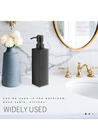 Xiaaokeji Paslanmaz Çelik El Yapımı Siyah Sıvı Sabunluk Donanımı Siyah