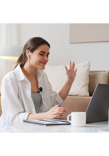 Skycıty Universal Tipi, Tam Yönlü Kondansatörlü 6 Metre Kablo Uzunluğunda 3.5mm Trrs Bağlantılı Kıskaç Mikrofon