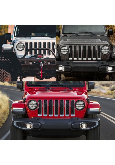 Padalink "7 İnç Evrensel Led Far H4 Bağlantılı - 20000 Lümen, Ip67 Su Geçirmez"