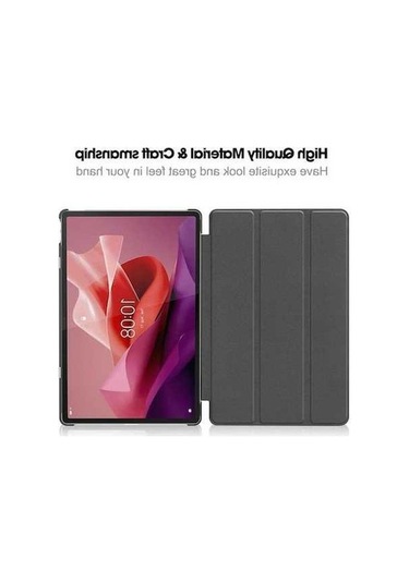 Dancemonkey Lenovo Tab P12 12.7 Kılıfı - Siyah, Hafif Koruma