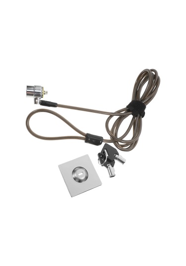 Dizüstü Bilgisayar Kilidi Genişletilmiş Çelik Kablo Siyah Dizüstü Bilgisayar