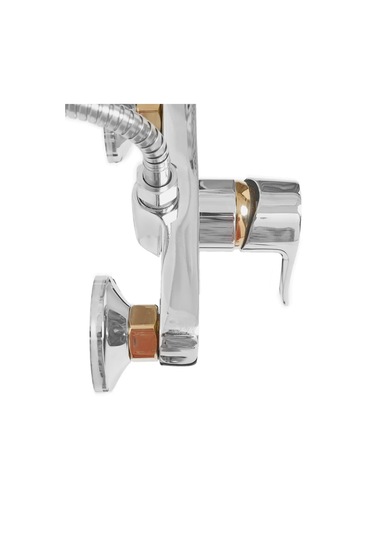 Potato Duşakabin İçin Krom Kaplama Küreli Duş Başlıklı Batarya 158311689 Gri