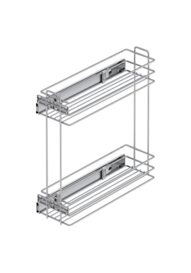 Yandan Tls.raylı Deterjanlık - 16 Cm Krom Gümüş
