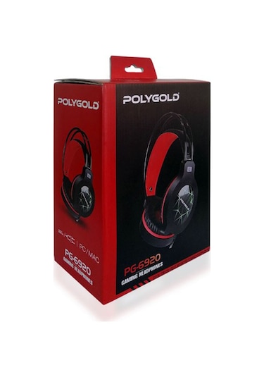 Owwotech Polygold OW-6920 Mikrofonlu Kulak Üstü Oyuncu Kulaklığı