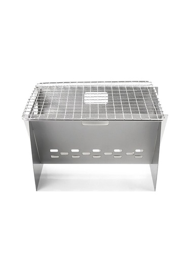 Maoyaya Katlanabilir Paslanmaz Çelik Kamp Ocağı - Gümüş Barbekü Ve Izgara Gümüş