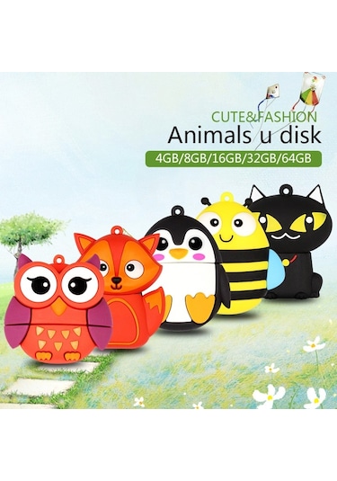 Sones Microdrive 4gb Usb 2.0 Yaratıcı Sevimli Tilki U Disk