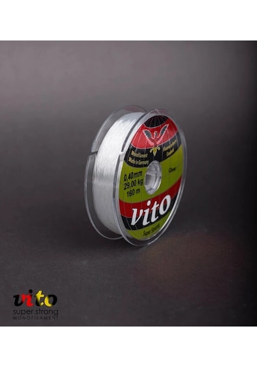 Vito Süper Strong Monoflament Şeffaf Misina 160 Metre 0,45mm - Standart