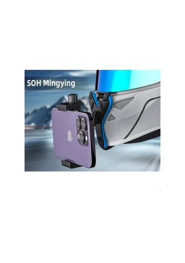 Outfire Telefona İle Uyumlu Kask Çene Bağlantı Aparatı-mavi Siy