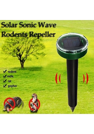 Pazly Jms Ultrasonik Güneş Sıçan Kovucu, Yılan Köstebek Fare Kovucu