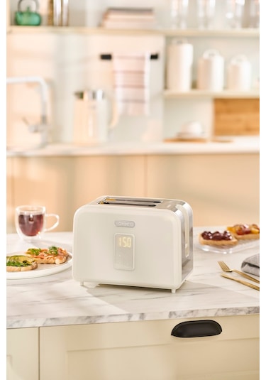 Karaca Multicrust Retro Ekmek Kızartma Makinesi Cream