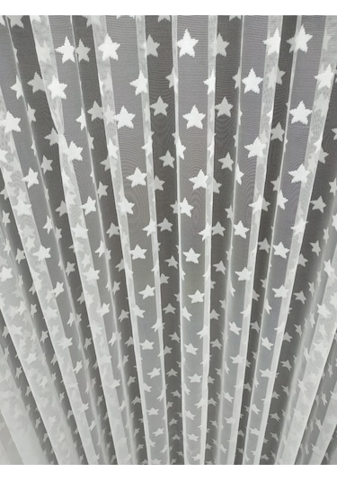 Tül Perde Yıldız Desenli Kaliteli Ve Uygun Fiyatlı (348230951)
