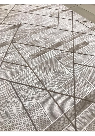 Merinos Halı Ritim 73338 070 Serisi Salon Oturma Yatak Odası Halısı Kahve