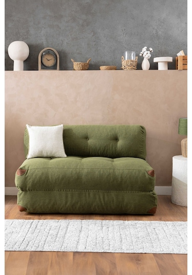 Good Night Megano Yeni Nesil 140 Cm Uzanma Tv Koltuğu & Misafir Yatağı Yeşil
