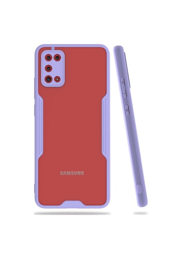 Samsung Galaxy A02S (A025) Kilif Platin Matte Silikon Arka Kapak 486101606