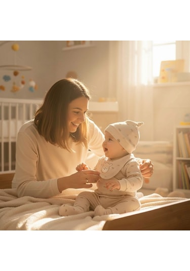 Sebi Bebe Geyikli 5'li Hastane Çıkış Seti 2037 Bej