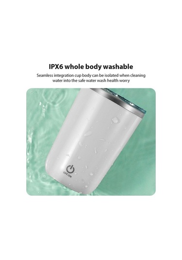 Novahub 350ml Otomatik Karıştırmalı Termos - Şarj Edilebilir, Ipx6 Su Geçirmez Pembe Pembe