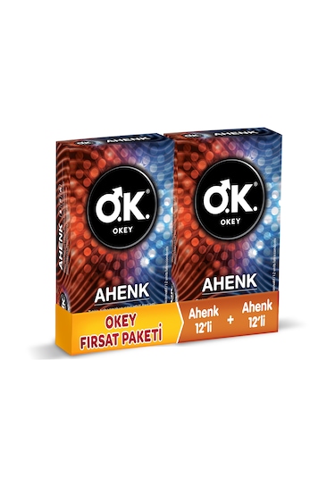 Okey Ahenk Prezervatif 2 x 12'li