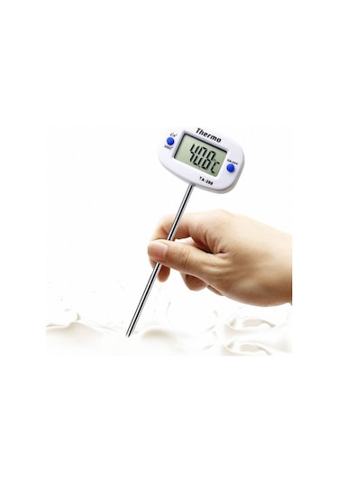 Döner Başlıklı Yemek. Gıda Dijital Sıcaklık Ölçer / Termometre