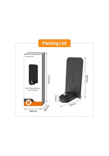 Leezsing Insta360 X4 İçin Çok Amaçlı Manyetik Tutucu Ve Ayarlanabilir Masaüstü Stand - Sunnylife X4-zj827