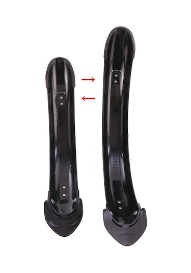 Dayanıklı Katlanır Bisiklet Çamurluk 12/14 'tekerlekli Bisiklet Ön Arka Çamurluk Seti Siyah