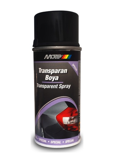 Motip Transparan Siyah Sprey Boya 150 ML - Stop Boyası