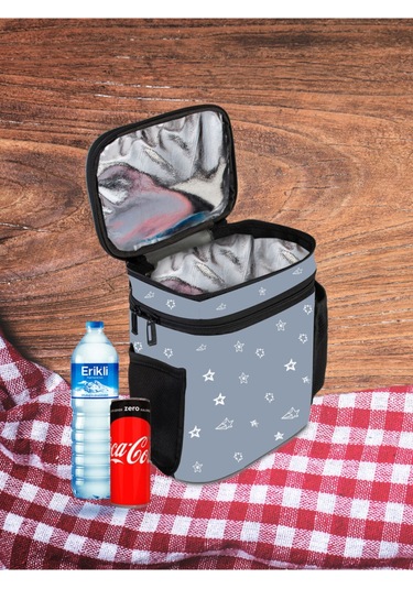 Yclshop Termoslu Buzluk Çanta Askılı Soğutuculu Yalıtımlı Termal Mavi