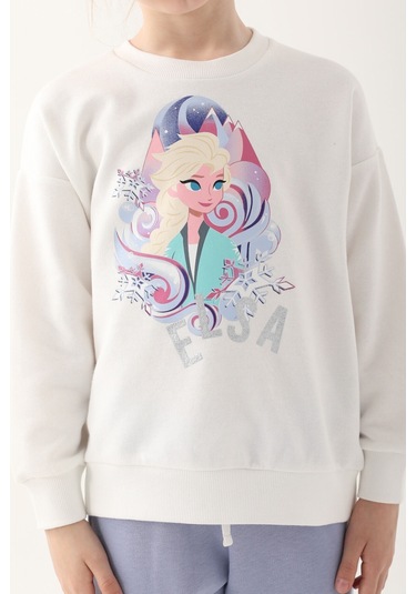 Frozen Krem Kız Çocuk Eşofman Takımı Krem