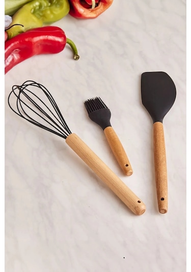 Valletta Katanga Siyah 14 Parça Standlı Servis Ve Bıçak Seti