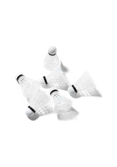 Geeksen Eğitim Ve Pratik İçin Demir Çelik Badminton Raketi Seti 2 Adet + 6 Top + Taşıma Çantası Kırmızı/mavi