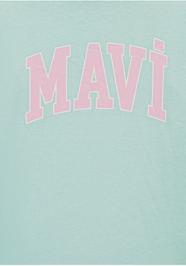 Mavi - Mavi Logo Baskılı Yeşil Tişört 7610109-71643 Yeşil