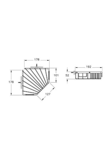 VitrA A44157 Base 100 Krom Tekli Süngerlik Krom