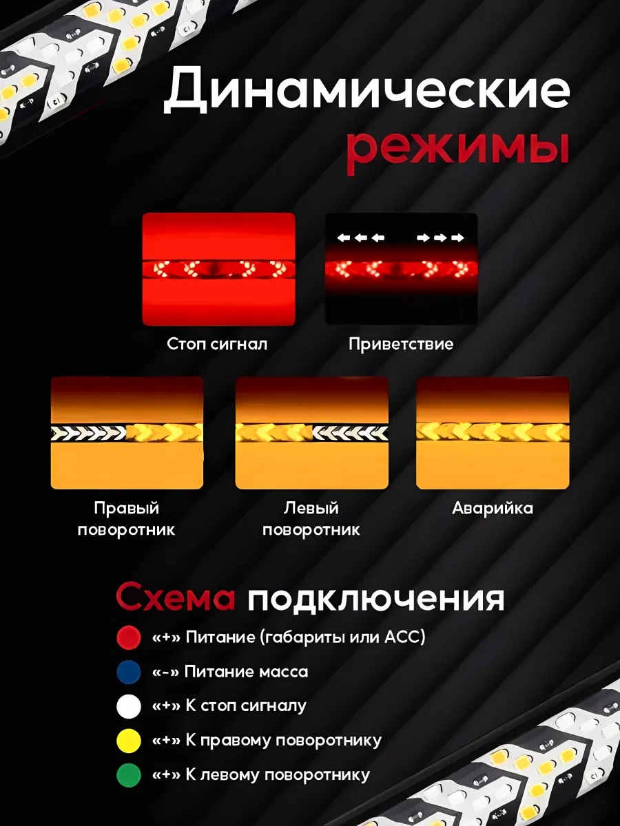 Autoglow Led Arka Lamba 200 Cm 305735776 Kırmızı