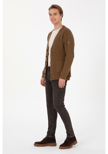 U.s. Polo Assn. Erkek Haki Hırka Triko 50314960-vr027 Hakı