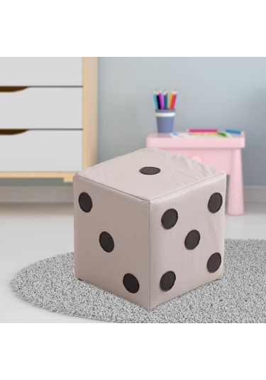 Suntek Zar Küp Osmanlı Kübik Ayak Taburesi Beyaz-s-kumaş Beyaz S Kumaş