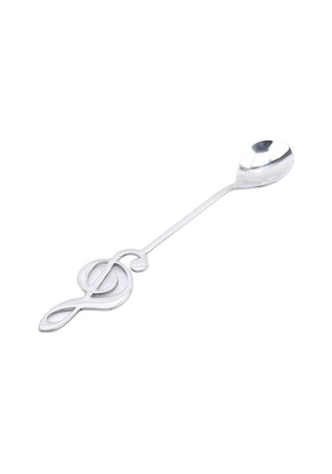 Novahub Gümüş Mutfak Malzemeleri Not Paslanmaz Çelik Kahve Kaşığı Aperatif Küçük Yemek Kaşığı Gümüş Gümüş