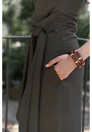 Mila Kahve Bluz Pantolon Takım Kahve